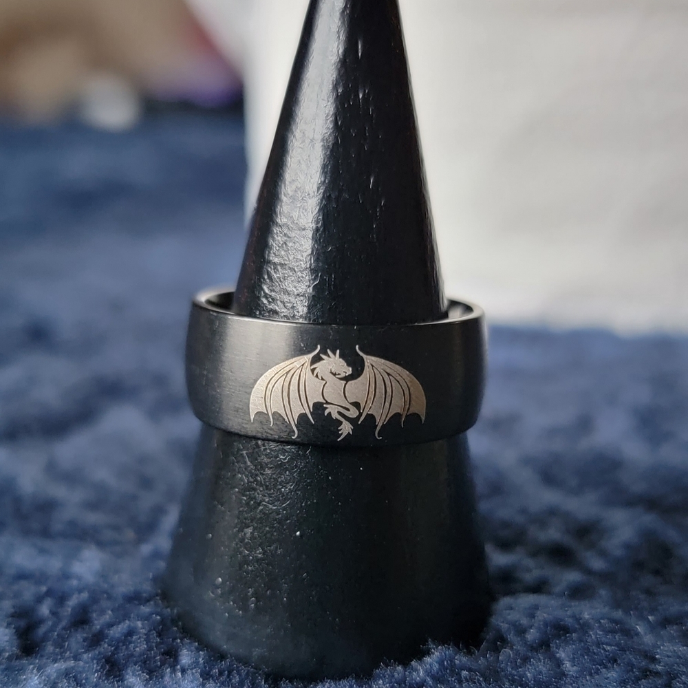 Punk Dragon design ring - Picture 5 of 6